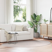 vidaXL Matta "HUARTE" Kort Lugg Mjuk och Tvättbar Sand 160x230 cm