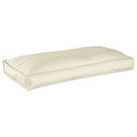 vidaXL Pallekudde för sitt/ryggstöd Grädde 120x60x12 cm Oxford-tyg