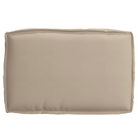 vidaXL Palletkudde för säte Taupe 60x40x8 cm Oxford tyg