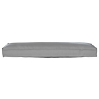 vidaXL Pallkudde för Bänk Grå 120x40x8 cm Oxford Tyg