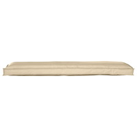 vidaXL Pallkudde för Bänk Beige 150x40x8 cm Oxford Tyg