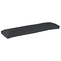 vidaXL Pallkuddar för bänk 2 st Svart 150x40x8 cm Oxford tyg