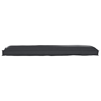 vidaXL Pallkuddar för bänk 2 st Svart 150x40x8 cm Oxford tyg
