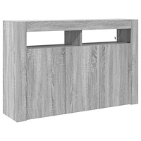 vidaXL Skåp Grå sonoma Konstruerat trä 116 x 30 x 75 cm Skåp