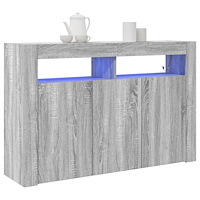 vidaXL Skåp Grå sonoma Konstruerat trä 116 x 30 x 75 cm Skåp