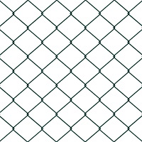 vidaXL Kedjefäste med 22 U-stolpar Grön 0.6x25 m Stål