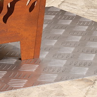 vidaXL Aluminium Checker Plates 2 st Halkfria 70x50 cm