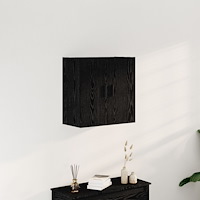 vidaXL Väggskåp Svart ek 60x31x60 cm Konstruerat trä