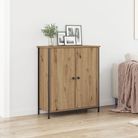 vidaXL Sideboard artisan ek 70x30x80 cm konstruerat trä och stål