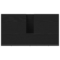 vidaXL Tvättställ för badrum svart ek 60x33x60 cm konstruerat trä