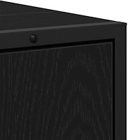 vidaXL Tvättställ för badrum svart ek 60x33x60 cm konstruerat trä