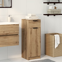 vidaXL Badrumsskåp artisan ek 32x34x90 cm konstruerat trä