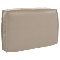 vidaXL 2-delars pallkuddset taupe Oxford tyg