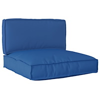 vidaXL 2-delars pallkuddset Royal Blue Oxford Tyg