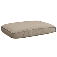 vidaXL 2-delad pallkuddset Taupe Oxford tyg