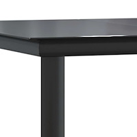 vidaXL Matgrupp för trädgården med dynor 9 delar grå polyrotting glas
