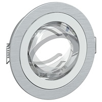 vidaXL inbyggda spotlights 6 st rund GU10 silver Ø91 mm