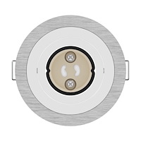 vidaXL inbyggda spotlights 6 st rund GU10 silver Ø91 mm