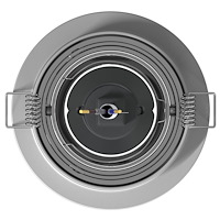 vidaXL inbyggda spotlights 6 st rund GU10 silver Ø91 mm
