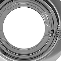 vidaXL inbyggda spotlights 6 st rund GU10 silver Ø91 mm