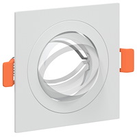 vidaXL Inbyggda Spotlights 12 st Fyrkantig GU10 Vit 91x91 mm