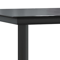 vidaXL Matgrupp för trädgården med dynor 9 delar grå polyrotting glas