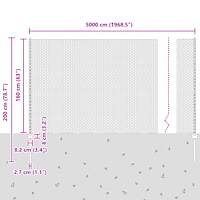 vidaXL Staketstolpar 11 st U-kanal Grön 160 cm Stål