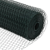 vidaXL Staketstolpar 11 st U-kanal Grön 160 cm Stål