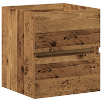 vidaXL diskbänksskåp med inbyggt tvättställ svart ek engineered wood, vidaXL diskbänksskåp gammalt trä 41x38,5x45 cm engineered...