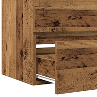 vidaXL diskbänksskåp med inbyggt tvättställ svart ek engineered wood, vidaXL diskbänksskåp gammalt trä 41x38,5x45 cm engineered...
