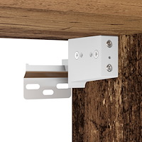 vidaXL diskbänksskåp med inbyggt tvättställ svart ek engineered wood, vidaXL diskbänksskåp gammalt trä 41x38,5x45 cm engineered...