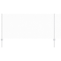 vidaXL Staketstolpar 22 st U-Kanal 120 cm Galvaniserat Stål, vidaXL Sexkantigt Staket 1x50 m Galvaniserat Stål