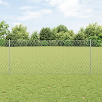 vidaXL Stängselstolpar 22 st U-Kanal 100 cm Galvaniserat stål, vidaXL Hexagonstaket 1x100 m Galvaniserat stål