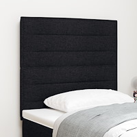 vidaXL Sänggavlar Linjer Design Svart 80 cm Tyg