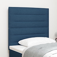 vidaXL Sänggavel Linjer Design Blå 80 cm Tyg