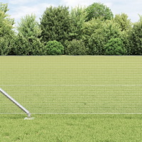 vidaXL Stängselstolpe Silver 50 x 0,5 m (16 x 16 mm nät) Stål