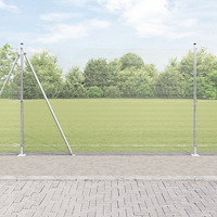 vidaXL Stängselstolpe Silver 25 x 1,5 m (12 x 12 mm nät) Stål