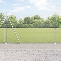 vidaXL Stängselstolpe Silver 50 x 1,6 m (16 x 16 mm maska) Stål