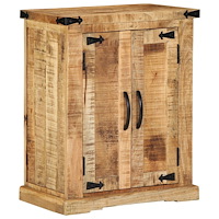 vidaXL Skåp 55x35x70 cm Massivt trä Grovt Mango