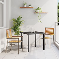 vidaXL Stapelbara Trädgårdsstolar med Kuddar 2 st Grå Poly Rattan