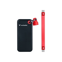 VERBATIM Verbatim Pocket - SSD - 2 TB - nyckelring med kabelkoppling - USB 3.2 Gen 2