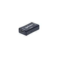 Manhattan Manhattan HDMI Repeater, 4K@60Hz, Active, Boosts HDMI Signal up to 40m, Black, Three Year Warranty, Blister - förlängd r...
