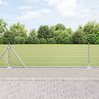 vidaXL Stolpset Set om 2 Galvaniserat stål 25 x 0.5 m Hållbart