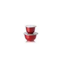 Rösti Rosti - NEW Margrethe bowls, Set of 2 + lids - Red