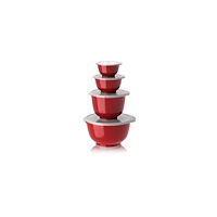 Rösti Rosti - Margrethe Bowls - Set of 4 + Lids (Red)