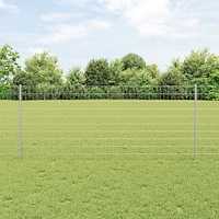 vidaXL Trädgårdsfence Set 2 Rullar Galvaniserad stål 10 x 1 m Hållbart