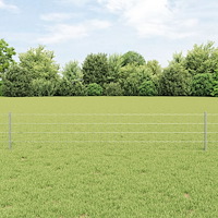 vidaXL Euro Fence Set Set om 2 Galvaniserat Stål Standard Hållbart