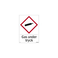 NO BRAND VENDOR (SE) Skylt Gas under tryck 210x297mm