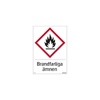 NO BRAND VENDOR (SE) Skylt Brandfarliga ämnen 210x297mm