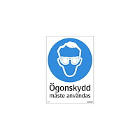 NO BRAND VENDOR (SE) Skylt Skyddsglasögon 210x297mm